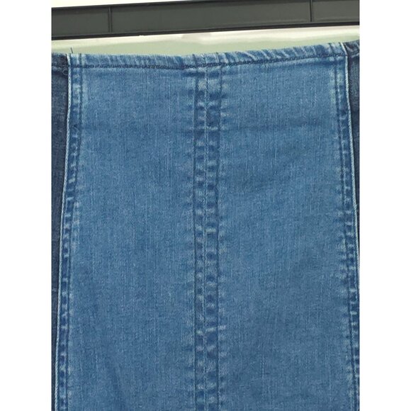 Pacsun Womens Patchwork Denim Mini Skirt Size 28 With Back Zipper Closure - Picture 3 of 6